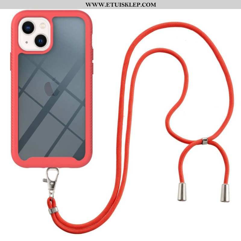 Etui do iPhone 14 Plus ze Sznurkiem Przezroczysty Sznurek